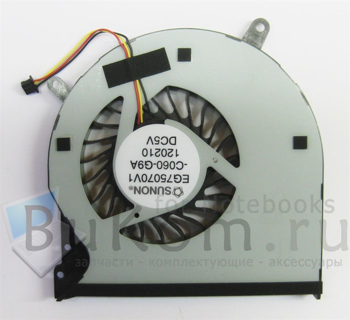 Вентилятор для Dell Xps 15 L501X / L502X / L521X (Sunon EG75070V1-C060-G9A) (3pin) p/n: 37XGD