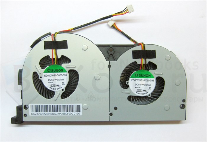 Вентилятор для Lenovo IdeaPad Erazer Y50 / Y50-70AS / Y50-70AM / Y50-70A / Y70 / Y70-70T / Y70P-70T серии (EG60070S1-C060-S99 / FFGY) (4pin)(4pin) DC28000EQF0, AT14R0010M0, DC28000EQS0