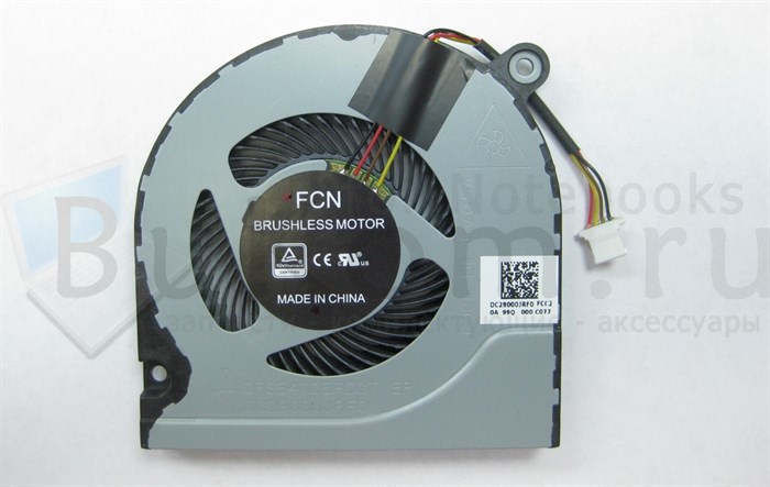Вентилятор Версия 1 лопасти пластик толщина 10мм, ширина 70мм Acer Aspire 3 A314 A315 SF314  SF315 | 5 A515 A517 | 6 A615 | 7 A715 Nitro 5 AN515 Helios 300 G3-571 G3-572 DFS541105FC0T FJCL 0.5A NS85B11 18M09 16L16CP NS85C06 17k14 17B08 N17C3 4pin
