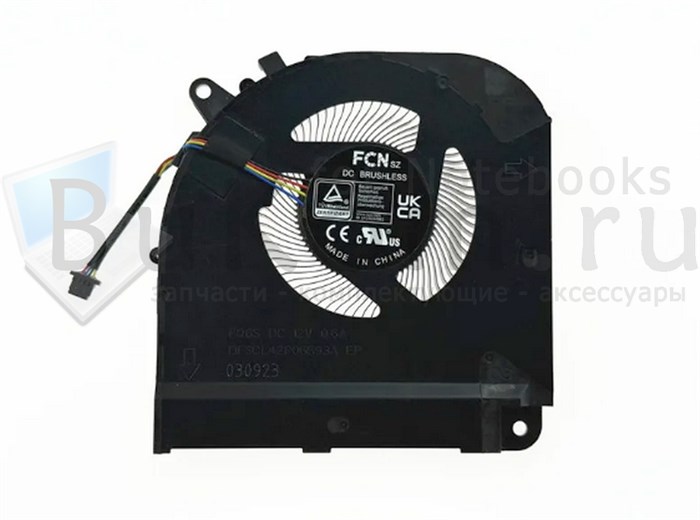 Вентилятор ОРИГИНАЛ Версия 1 для Gigabyte AORUS BSF 15 (2023) FCN DFSCL42P06593A FQ6S DC12V 0.6A (4pin) - фото 25765
