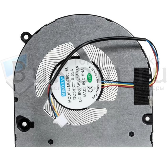 Вентилятор Версия 3 (разъём SH1.0) ОРИГИНАЛ MIKO-FAN MD7505HS SH1.0 DC5V 0.35A (4pin) - фото 25831
