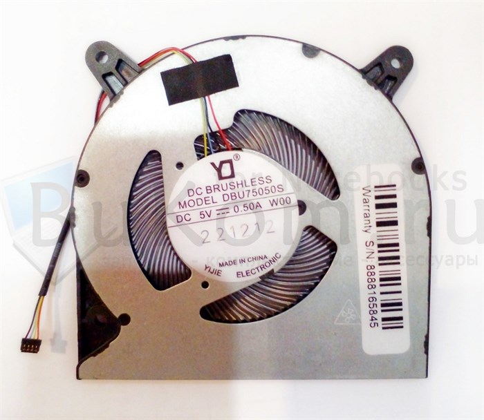 Вентилятор Версия 3 (разъём microinterface 0.8) DBU75050S MD7505HS BF07505H05FP DC5V 0.5A  (4pin) - фото 25861