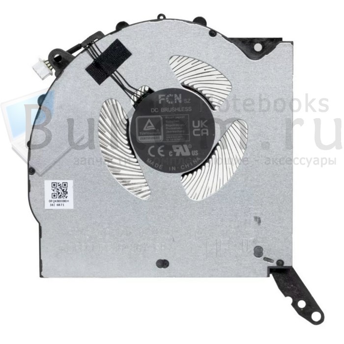 Вентилятор ОРИГИНАЛ Версия 6 DC12V (CPU) Lenovo  Legion Pro 5 16IRX8 82WK PRO 5 16ARX8 R9000P Y9000P 2023 серии FCN DFSCL12E16486Y FQK8 DC12V 1A BAPA0810R2HY005  (4pin) 0FQK8000H - фото 25904