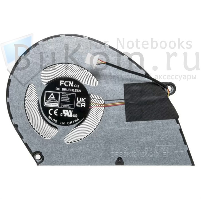 Вентилятор для Acer Extensa 15 EX215-23 / Acer Aspire 3 A317-55P / Acer Aspire 3 A315-24P / Acer Aspire 15 A15-41M / Acer Extensa 15 EX215-34 / Acer N23C3 / Acer Aspire 5 A514-56M FCN DFS5K121154919 FPU2 DC5V 0.5A (4pin) - фото 25942